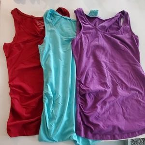 Set of 3 Motherhood Maternity Tanks M